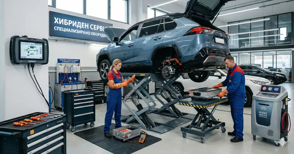 оборудване за ремонт на хибридни автомобили